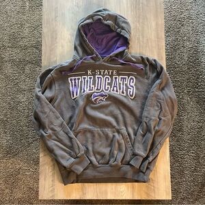 Colosseum Gray and Purple Hoodie Medium